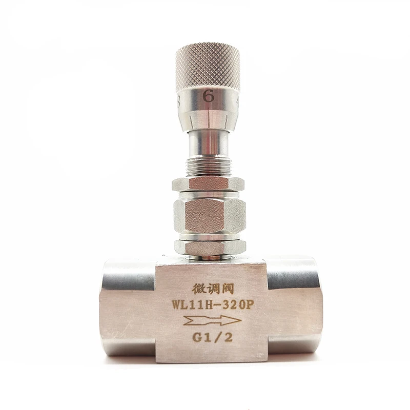 304 Stainless steel micro regulating valve female thread 1/8" 1/4" 3/8" 1/2" Micrometering needle valve with scale
304 Stainless steel micro regulating valve female thread 1/8" 1/4" 3/8" 1/2" Micrometering needle valve with scale