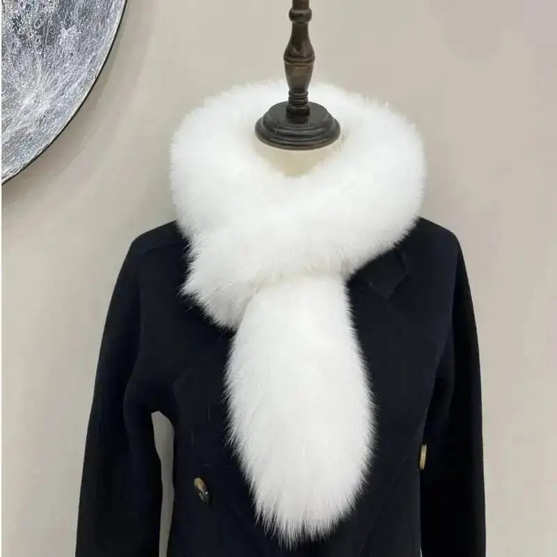 Women Real Fox Fur Scarf Winter Neck Warmer Natural Fur Collar Luxury Fur Scarves Ring Female Thick Shawls For Ladies Wraps
Women Real Fox Fur Scarf Winter Neck Warmer Natural Fur Collar Luxury Fur Scarves Ring Female Thick Shawls For Ladies Wraps