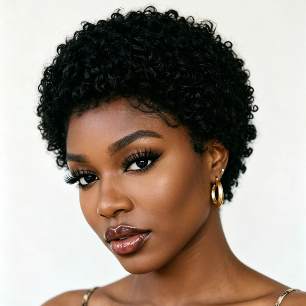 pixie cut human hair wigi curly wig human hair wigs for women short 150% density human hair wig daily machine made
pixie cut human hair wigi curly wig human hair wigs for women short 150% density human hair wig daily machine made