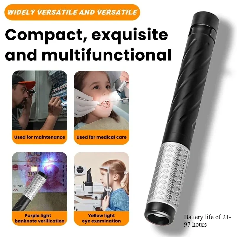 Rechargeable Waterproof Pen Flashlight 3-Color LED with Memory 21-97H Runtime Bright Pocket Light for Outdoor Inspection Work
Rechargeable Waterproof Pen Flashlight 3-Color LED with Memory 21-97H Runtime Bright Pocket Light for Outdoor Inspection Work