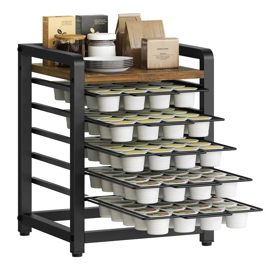 Органайзер для кофейных капсул K-Cup, вместимость 100 капсул, 5-ярусный, экономия места, для кухни, гостиной, кафе, ржавый
Органайзер для кофейных капсул K-Cup, вместимость 100 капсул, 5-ярусный, экономия места, для кухни, гостиной, кафе, ржавый