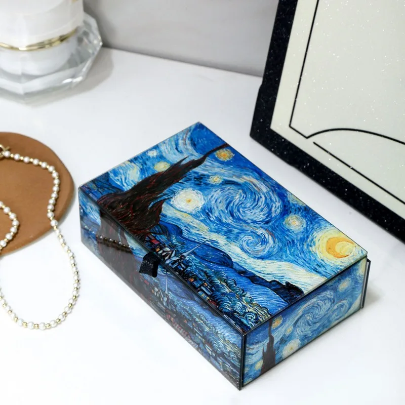 High-end Starry Sky Jewelry Ring Necklate Glass Storage Box Case Light Luxury Present Container Gift
High-end Starry Sky Jewelry Ring Necklate Glass Storage Box Case Light Luxury Present Container Gift