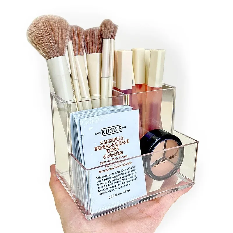 Transparent acrylic 3-5 grid makeup box,makeup brush bucket,makeup organizer,student desk pen holder jewelry storage box
Transparent acrylic 3-5 grid makeup box,makeup brush bucket,makeup organizer,student desk pen holder jewelry storage box