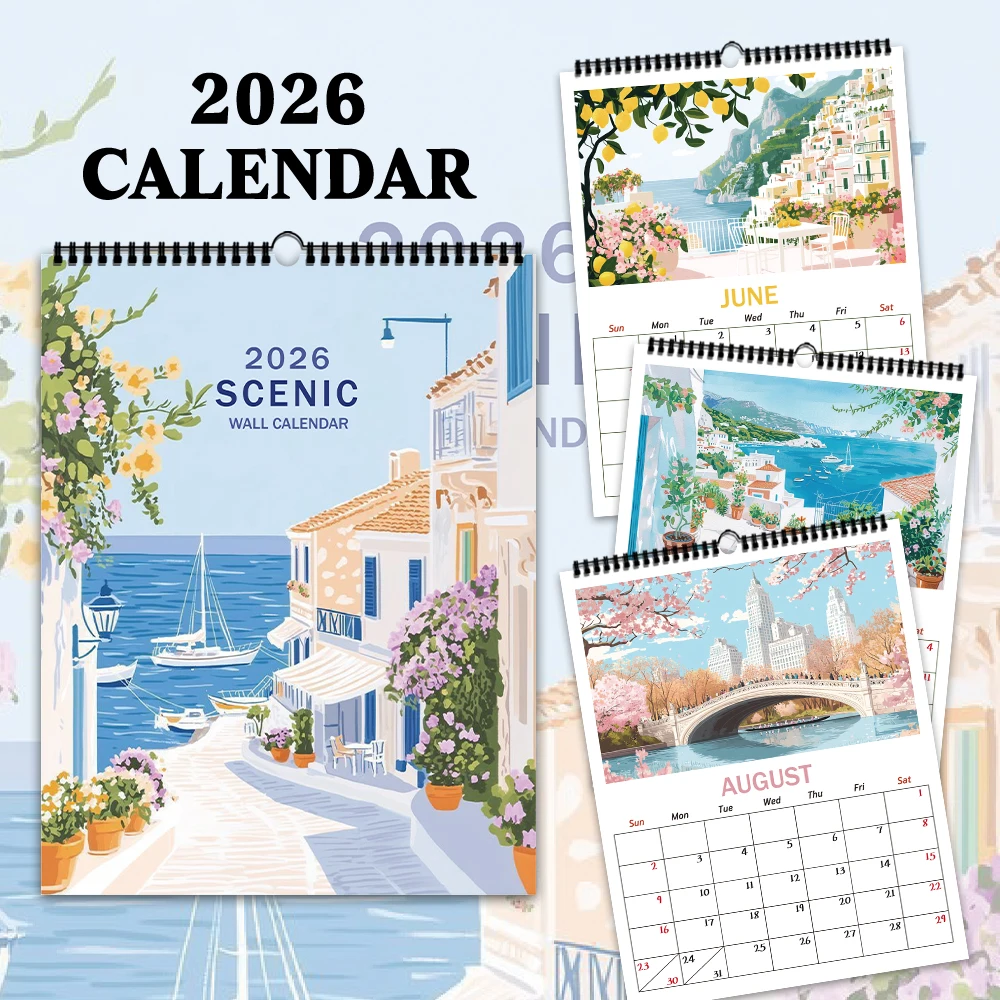 1pc, 2026 Travel Calendar, City scenery, 12 different designs, wall calendar, birthday, Christmas, New Year gifts
1pc, 2026 Travel Calendar, City scenery, 12 different designs, wall calendar, birthday, Christmas, New Year gifts