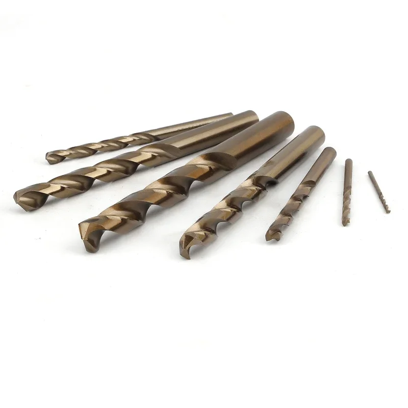 M35 Cobalt twist drill electric drill bit For iron metal stainless steel 1.0 1.2 1.8 2.5 3.1 3.4 3.9 4.7 5.6 7.4 8.1 9.5 11 12mm
M35 Cobalt twist drill electric drill bit For iron metal stainless steel 1.0 1.2 1.8 2.5 3.1 3.4 3.9 4.7 5.6 7.4 8.1 9.5 11 12mm