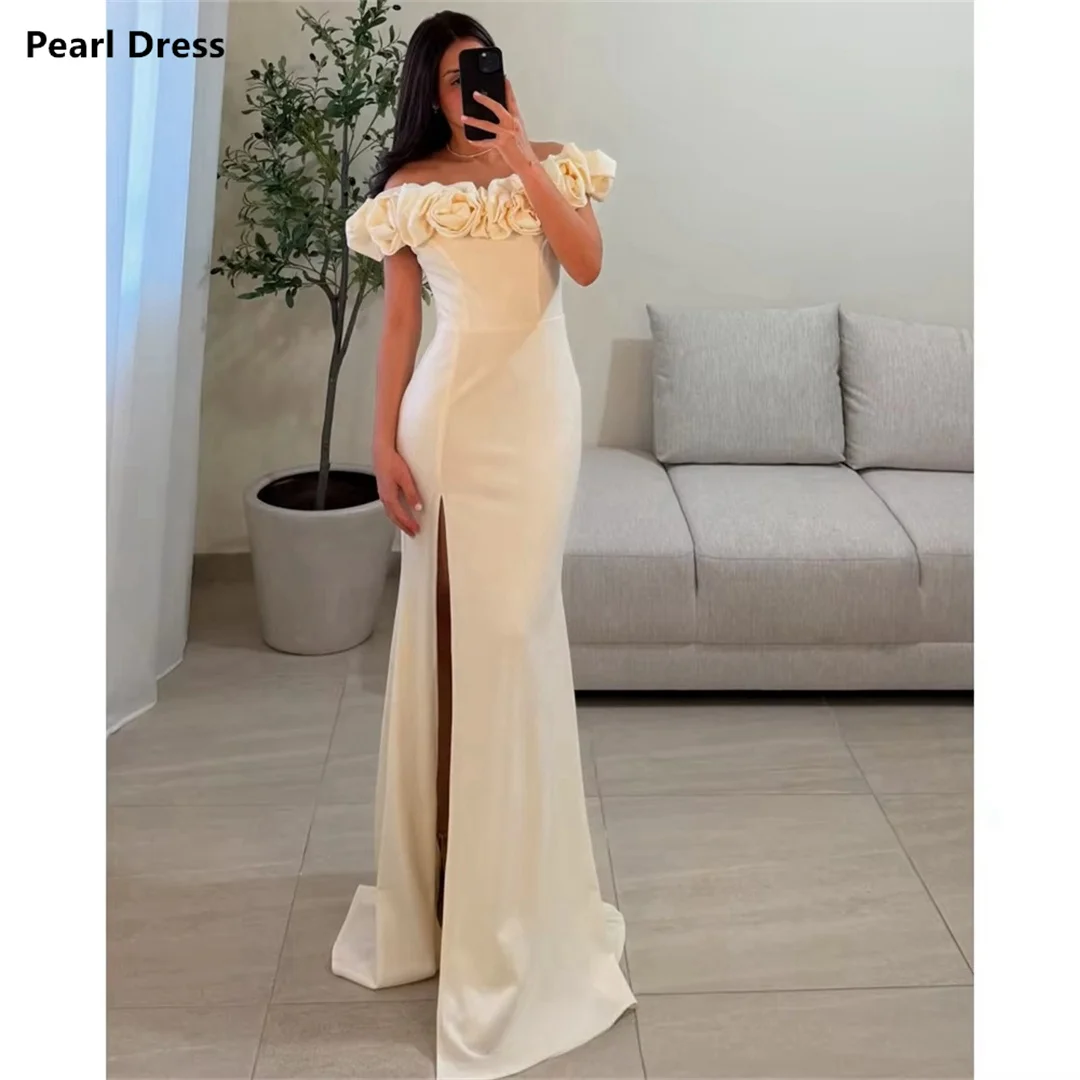 Pearl Flowers Ball Gowns Elegant Prom Dresses Luxury Women Evening Dress Custom Made Satin Cloth Mermaid Party Dress for Wedding
Pearl Flowers Ball Gowns Elegant Prom Dresses Luxury Women Evening Dress Custom Made Satin Cloth Mermaid Party Dress for Wedding