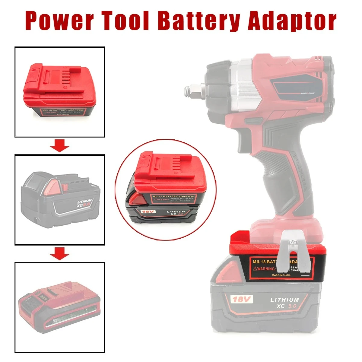 Battery Adapter Converter for Milwaukee 18V Lithium Batteries Compatible with For Einhell 18V Lithium Battery Power Tools Drills
Battery Adapter Converter for Milwaukee 18V Lithium Batteries Compatible with For Einhell 18V Lithium Battery Power Tools Drills