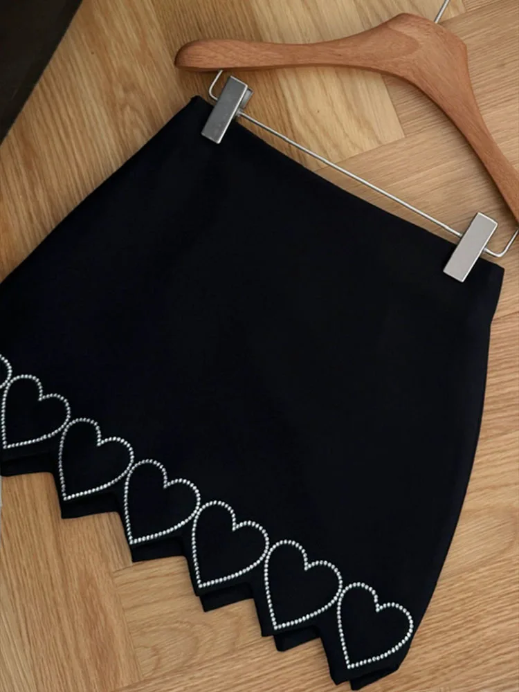Autumn New Black Flash Diamonds Love Lace Sexy Bodycon Skirt Women High Street High Waist Y2k Mini Skirt Female
Autumn New Black Flash Diamonds Love Lace Sexy Bodycon Skirt Women High Street High Waist Y2k Mini Skirt Female