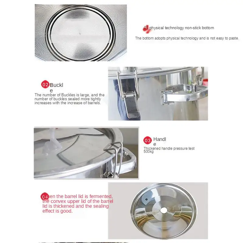 Brand new 50L 500W Stainless Steel Fermentation Tank for Moonshine Wine Constant Temperature Barrel with Steaming Functi
Brand new 50L 500W Stainless Steel Fermentation Tank for Moonshine Wine Constant Temperature Barrel with Steaming Functi