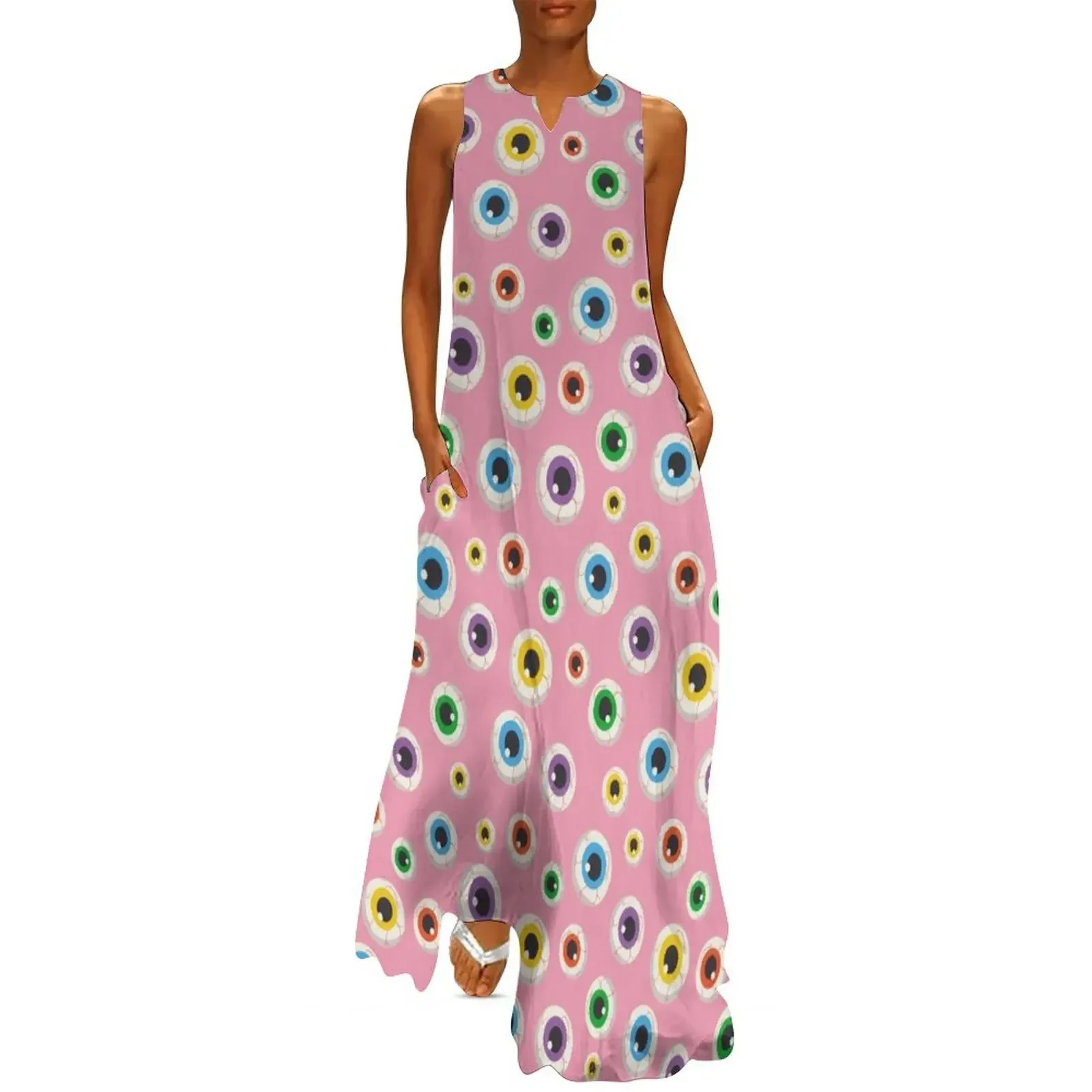 Halloween Spooky Eyeballs Pink Long Dress summer dress womens 2025 bandage dress
Halloween Spooky Eyeballs Pink Long Dress summer dress womens 2025 bandage dress