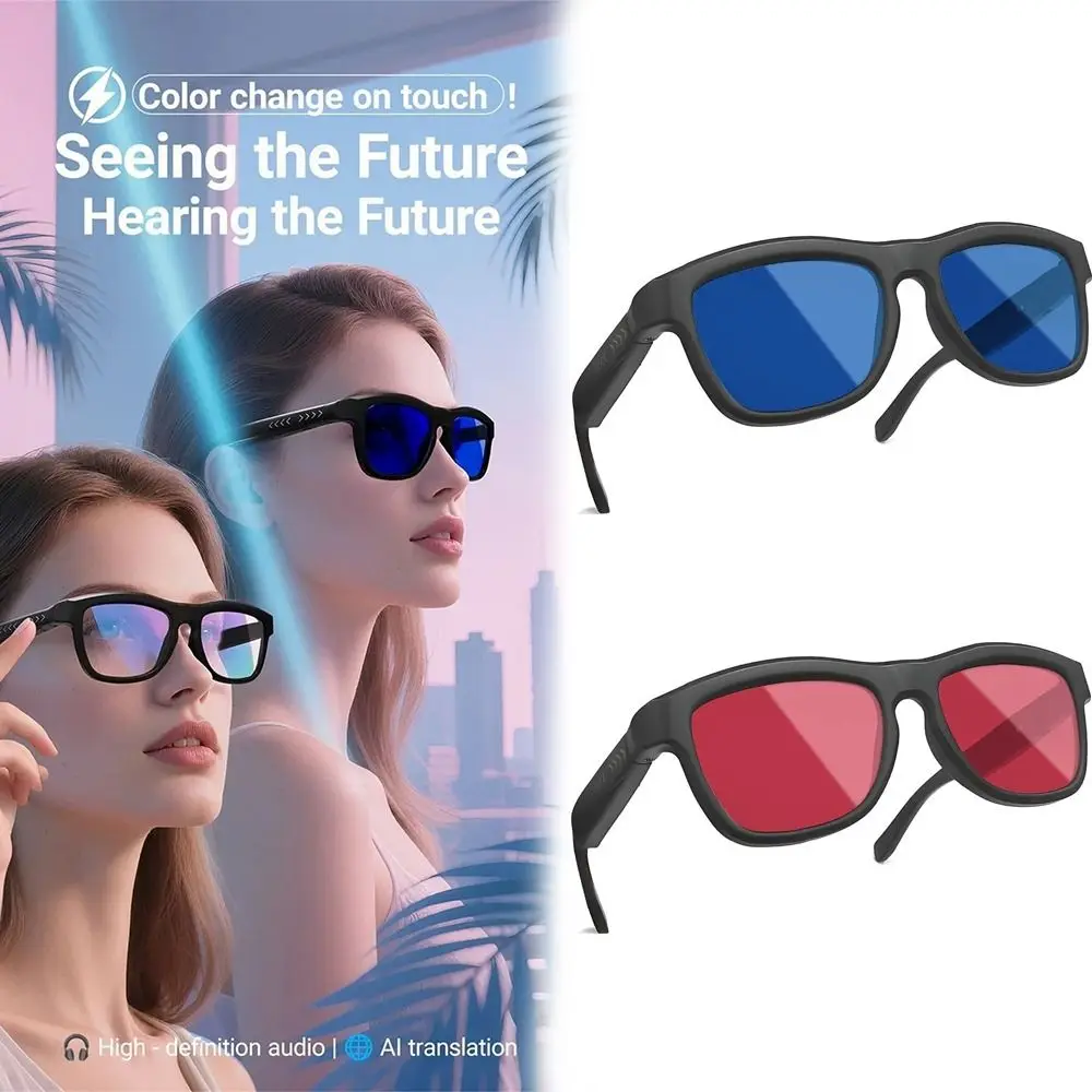 AI Intelligent Translation Smart Bluetooth Sunglasses Bluetooth Call UV Protection Digital LCD Glasses
AI Intelligent Translation Smart Bluetooth Sunglasses Bluetooth Call UV Protection Digital LCD Glasses