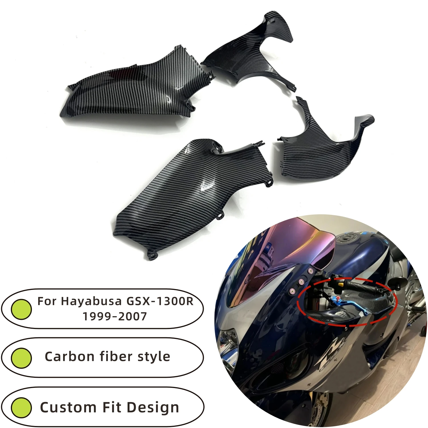 For SUZUKI Hayabusa GSX 1300R gsxr 1300 1999–2007 Motorcycle Dashboard Side Cover Fairing ABS Plastic Body Kit
For SUZUKI Hayabusa GSX 1300R gsxr 1300 1999–2007 Motorcycle Dashboard Side Cover Fairing ABS Plastic Body Kit