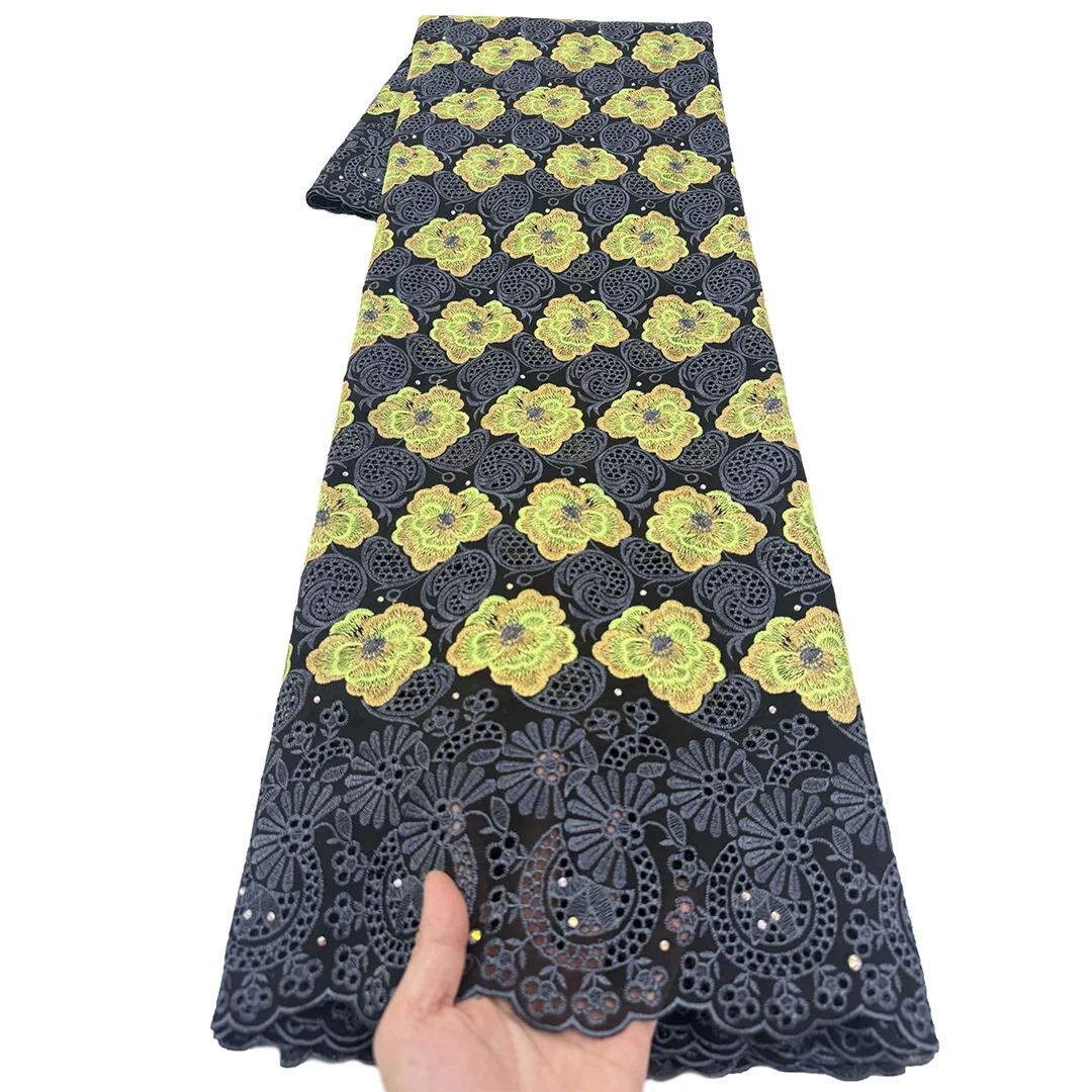 Wholesale African Cotton Lace Fabric Embroidery Nigerian Swiss Voile Lace Fabrics 5Yards Sewing For Women Wedding Party Dress
Wholesale African Cotton Lace Fabric Embroidery Nigerian Swiss Voile Lace Fabrics 5Yards Sewing For Women Wedding Party Dress