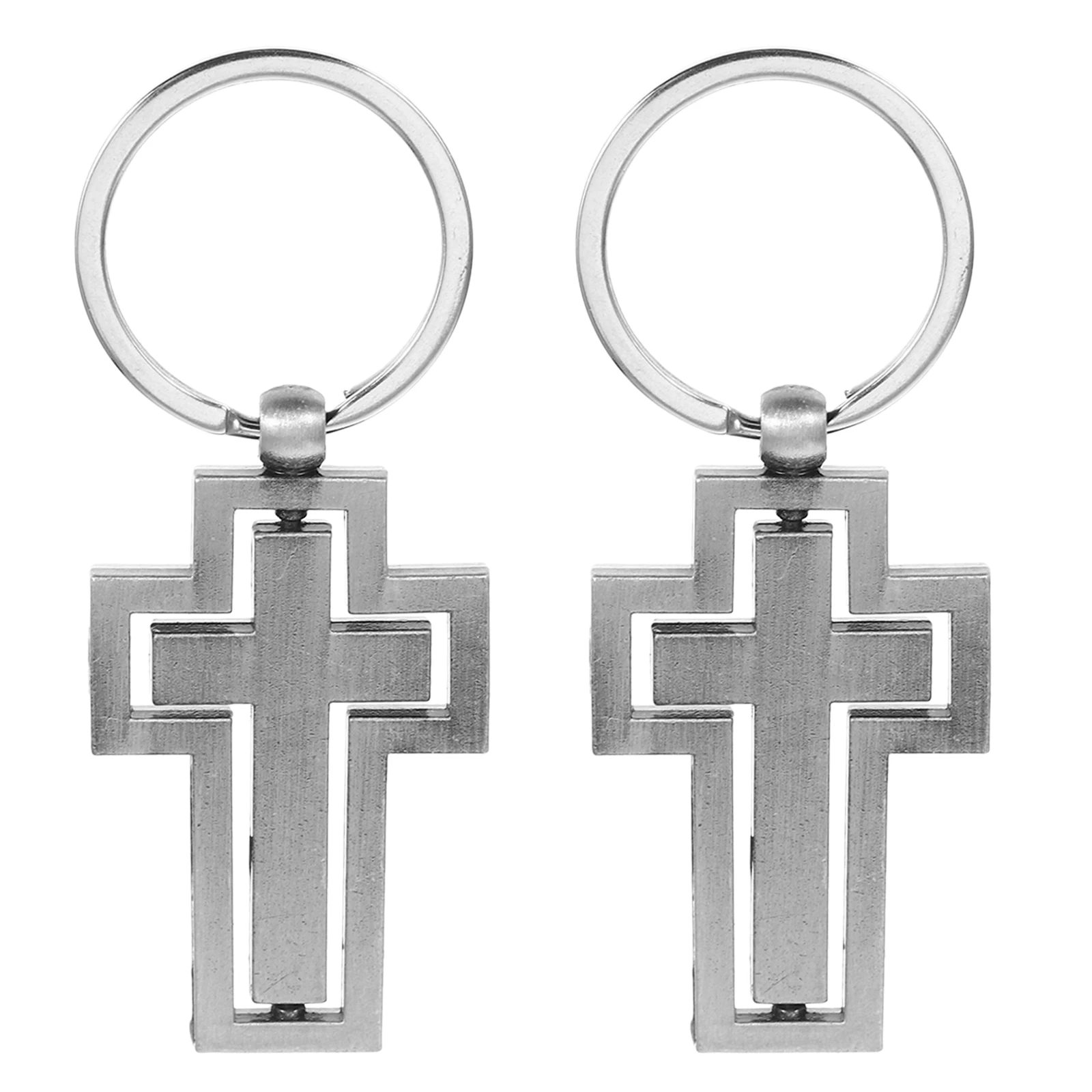 2pcs Metal Cross Keychain Crucifix Dark Grey Hanging Car Jewelry Accessories Women Elegant Design Religious Gift
2pcs Metal Cross Keychain Crucifix Dark Grey Hanging Car Jewelry Accessories Women Elegant Design Religious Gift