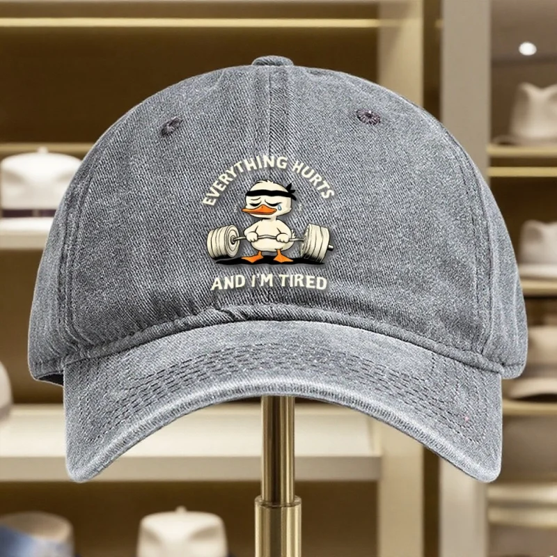 1PC "Sweat Duck" Pattern Washed Baseball Cap Retro Casual Adjustable Soft Sweat-Absorbing Lightweight Hat for Outdoor Gym Daily
1PC "Sweat Duck" Pattern Washed Baseball Cap Retro Casual Adjustable Soft Sweat-Absorbing Lightweight Hat for Outdoor Gym Daily