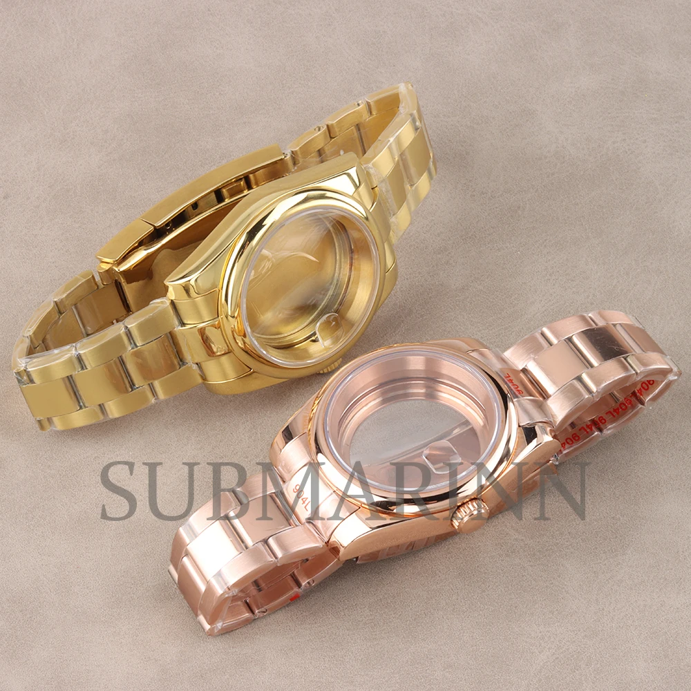 Gold/Rose Gold Pvd 36MM/39MM NH35 Case For Seiko Datejust NH35 NH36 Movement Sapphire Waterproof Stainless Steel Oyster Bracelet
Gold/Rose Gold Pvd 36MM/39MM NH35 Case For Seiko Datejust NH35 NH36 Movement Sapphire Waterproof Stainless Steel Oyster Bracelet