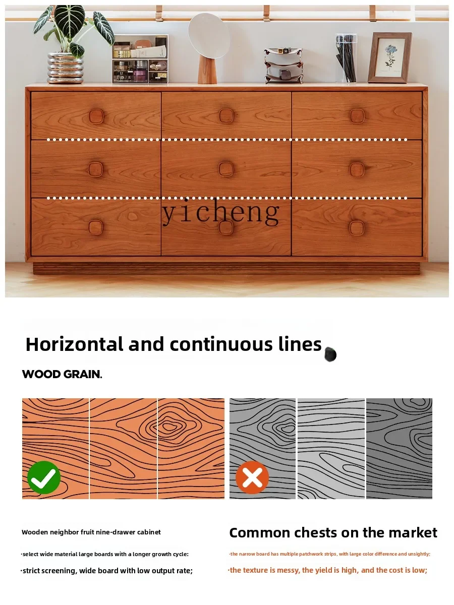 W5.14 Solid Wood Drawer Living Room Storage Cabinet Cherry Wood Bedside Storage Cabinet
W5.14 Solid Wood Drawer Living Room Storage Cabinet Cherry Wood Bedside Storage Cabinet
