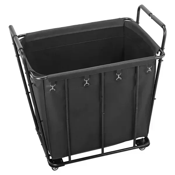 Laundry Cart, Rolling Grocery Utility Cart with Waterproof Liner & Swivel Wheels, 260 LBS Large Load
Laundry Cart, Rolling Grocery Utility Cart with Waterproof Liner & Swivel Wheels, 260 LBS Large Load