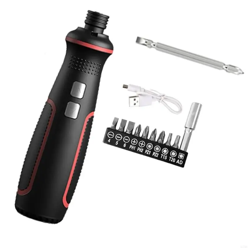 LX0C 3.6V Mini Cordless Electric Screwdriver Rechargeable with LED Light and Magnetic Bits for Home DIY and Repairs Tools
LX0C 3.6V Mini Cordless Electric Screwdriver Rechargeable with LED Light and Magnetic Bits for Home DIY and Repairs Tools