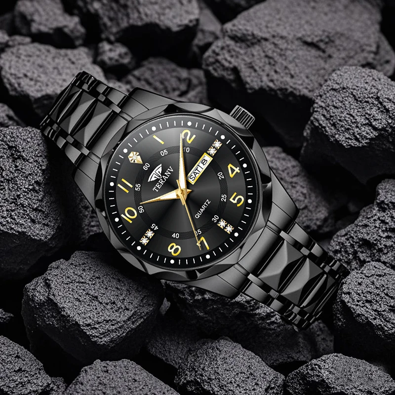 Diamond Shaped Men's Watch Fashion Trend Dual Calendar Night Light Waterproof Business Casual Quartz Watch watches for man
Diamond Shaped Men's Watch Fashion Trend Dual Calendar Night Light Waterproof Business Casual Quartz Watch watches for man