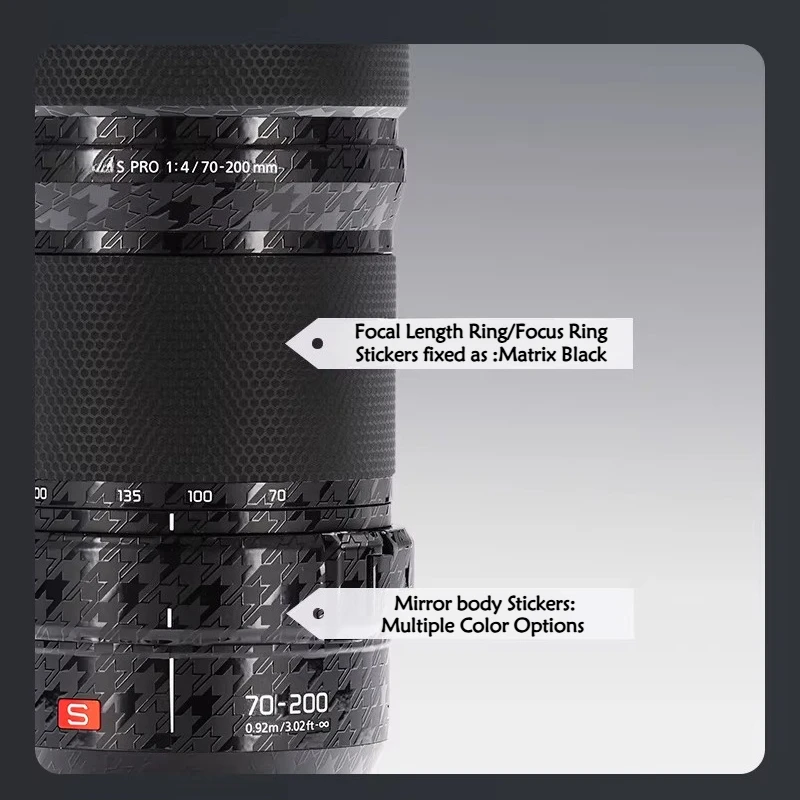 S70-200F4 Lens sticker Suitable for protection film for Panasonic Lens LUMIX S Pro 70-200mm F4 S70-200
S70-200F4 Lens sticker Suitable for protection film for Panasonic Lens LUMIX S Pro 70-200mm F4 S70-200