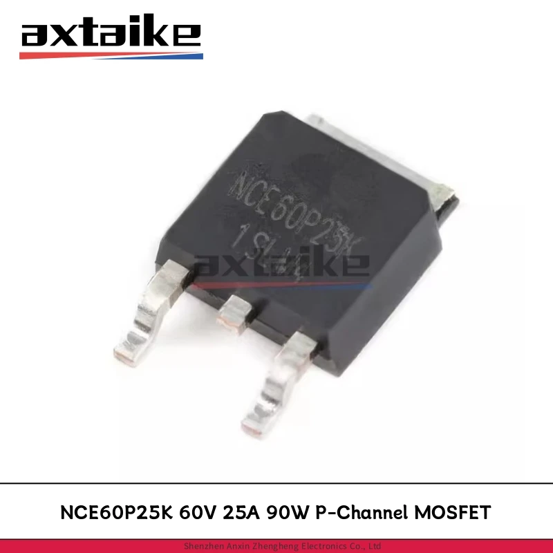 10PCS NCE60P25K TO-252 DPAK 60V 25A 90W NCE60P25 P-Channel Enhancement Mode Power MOSFET SMD Transistor
10PCS NCE60P25K TO-252 DPAK 60V 25A 90W NCE60P25 P-Channel Enhancement Mode Power MOSFET SMD Transistor