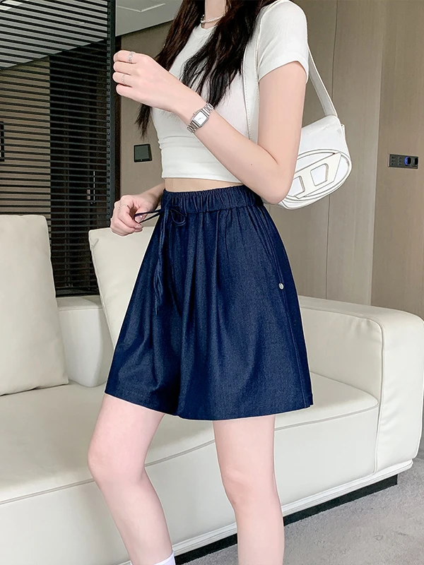 Summer New plus Size Women's Denim Short Skirt Pants Loose Wide Leg Jeans Hot Pants Shorts High Waist Polyester Fiber
Summer New plus Size Women's Denim Short Skirt Pants Loose Wide Leg Jeans Hot Pants Shorts High Waist Polyester Fiber
