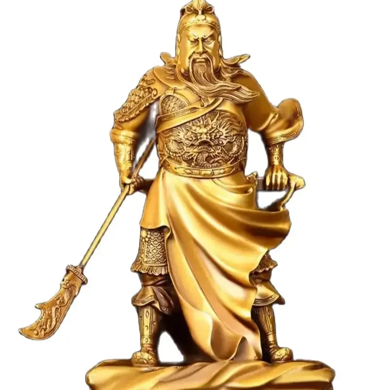 Brass Wealth God Guan Gong Ornament Home Decoration Intelligent and Brave Double wielding Knife Guan Yu Loyalty and Righteousne
Brass Wealth God Guan Gong Ornament Home Decoration Intelligent and Brave Double wielding Knife Guan Yu Loyalty and Righteousne