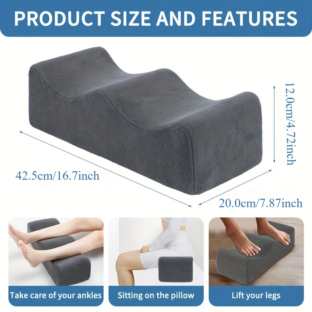1 Footrest Pillow Mat, Soft and Comfortable Multi-Functional Half-Roll Leg Pillow - Non-Slip Bottom with 2 Secure Elastic Straps
1 Footrest Pillow Mat, Soft and Comfortable Multi-Functional Half-Roll Leg Pillow - Non-Slip Bottom with 2 Secure Elastic Straps