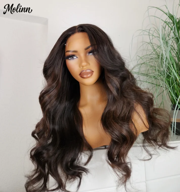 13x4 HD Long Mixed Brown Wig Body Wave Brown Highlight Glueless Synthetic Lace Frontal Wig PrePlucked Cosplay For Fashion Women
13x4 HD Long Mixed Brown Wig Body Wave Brown Highlight Glueless Synthetic Lace Frontal Wig PrePlucked Cosplay For Fashion Women