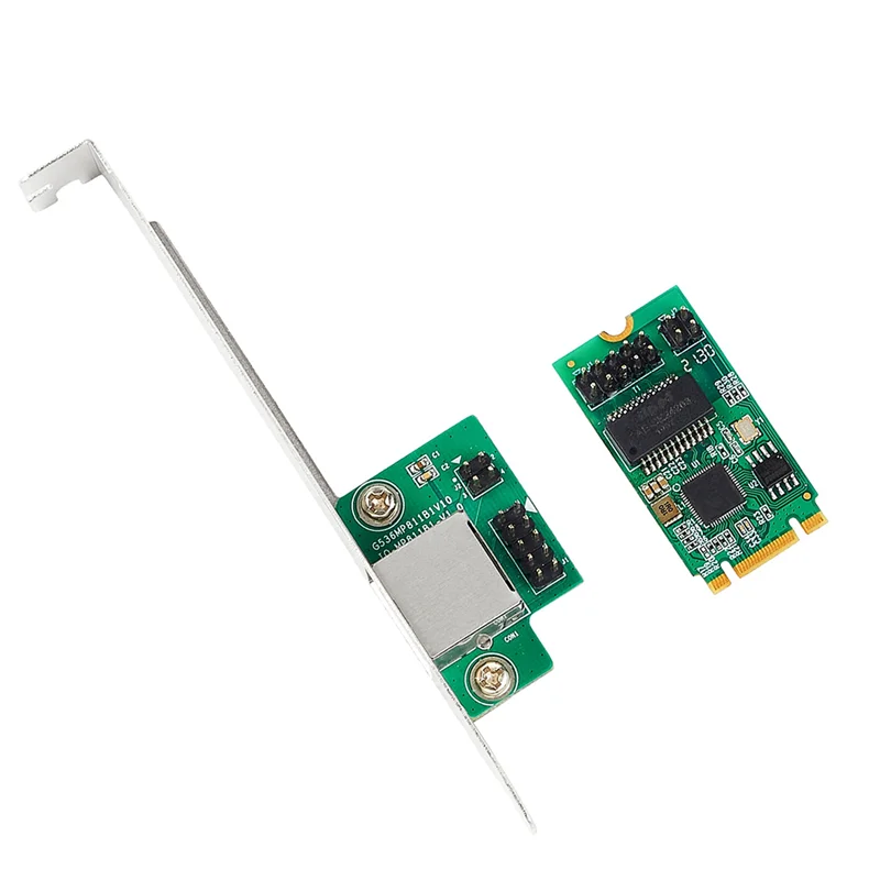 2X 2.5G Base-T Gigabit Network Adapter I225 Chip 2500Mbps M.2 B/M Key To Pcie Ethernet Card RJ45 LAN Controller Card
2X 2.5G Base-T Gigabit Network Adapter I225 Chip 2500Mbps M.2 B/M Key To Pcie Ethernet Card RJ45 LAN Controller Card