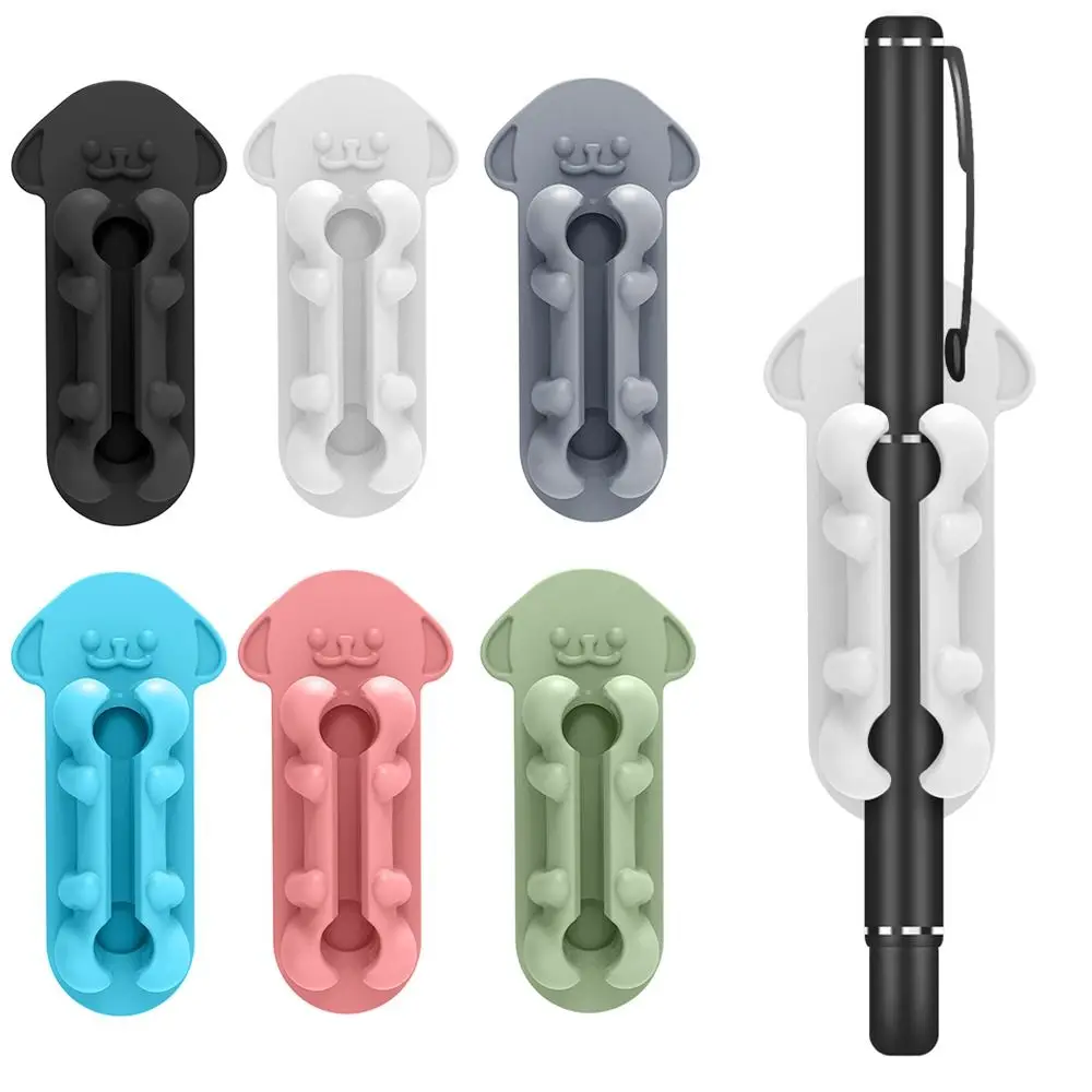 New Puppy Pen Holder Double-layer Silicone Pencil Clips Solid Color Flexible Pen Clamp For Desks Walls
New Puppy Pen Holder Double-layer Silicone Pencil Clips Solid Color Flexible Pen Clamp For Desks Walls