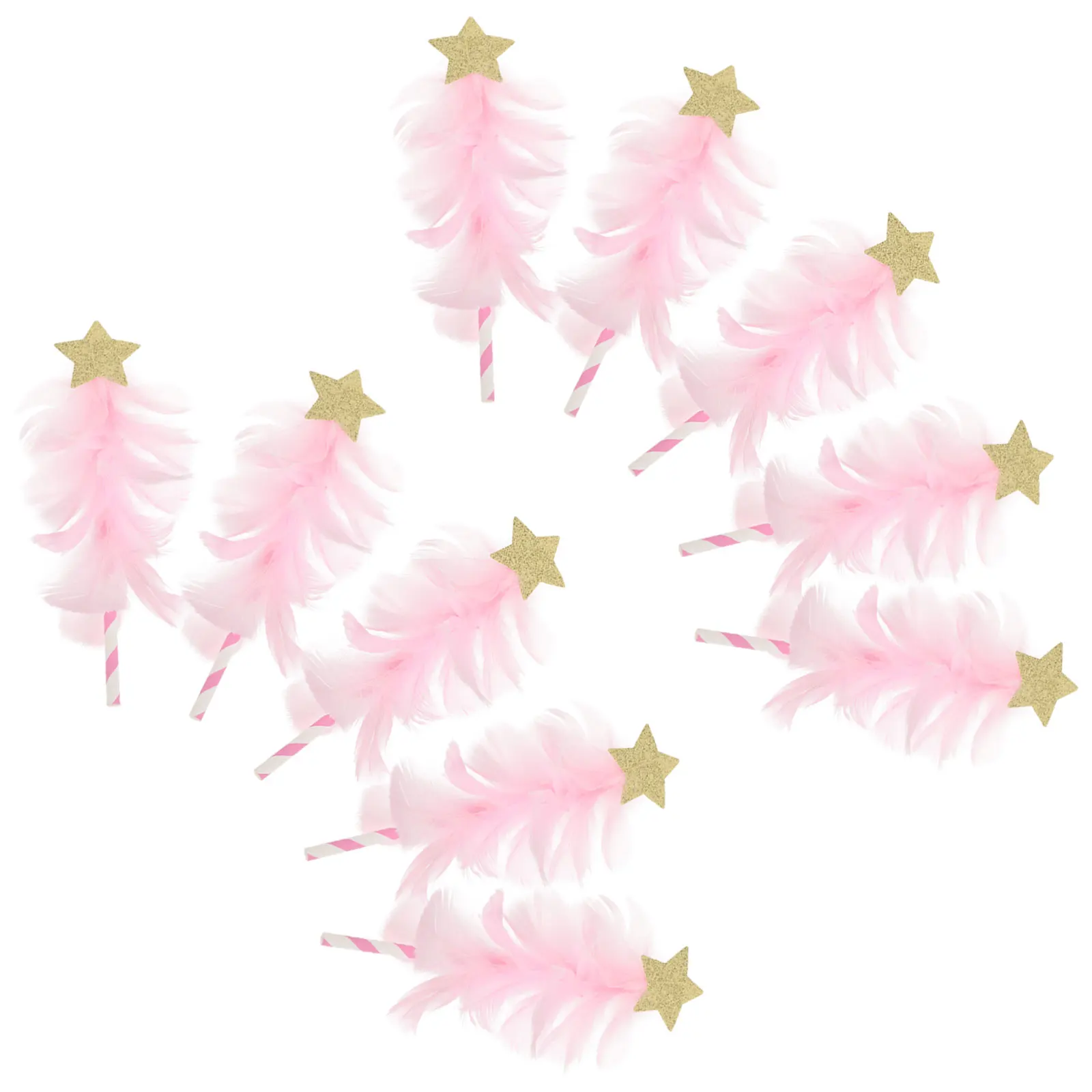 10pcs Pink Five-pointed Star Card Inserts for Cupcake Toppers Birthday Wedding Cake Decorations Bridal Party 
10pcs Pink Five-pointed Star Card Inserts for Cupcake Toppers Birthday Wedding Cake Decorations Bridal Party
