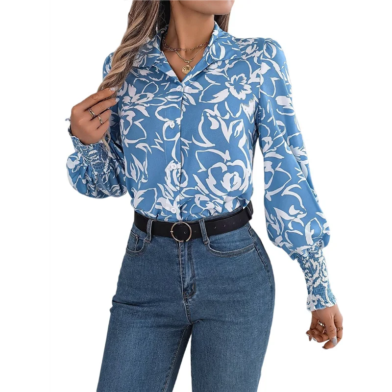 【Party-Decoration】Women's Floral Blouses Dressy Casual V Neck Button Down Shirts Lantern Long Sleeve Boho Chiffon Tops 2025
【Party-Decoration】Women's Floral Blouses Dressy Casual V Neck Button Down Shirts Lantern Long Sleeve Boho Chiffon Tops 2025