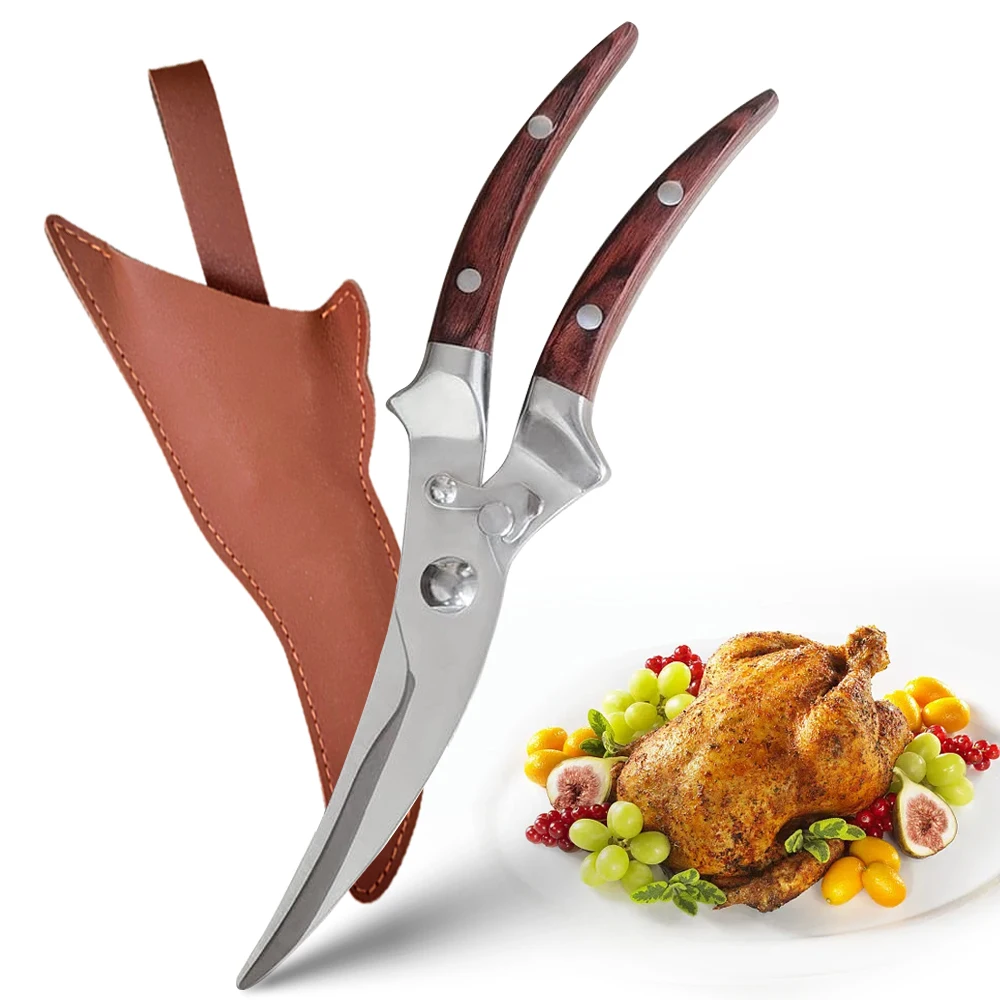 Kitchen Scissors Stainless Steel Chicken Bone Scissors Shear Chicken Duck Bone Kitchen Cooking Multi-function Shear Knife
Kitchen Scissors Stainless Steel Chicken Bone Scissors Shear Chicken Duck Bone Kitchen Cooking Multi-function Shear Knife