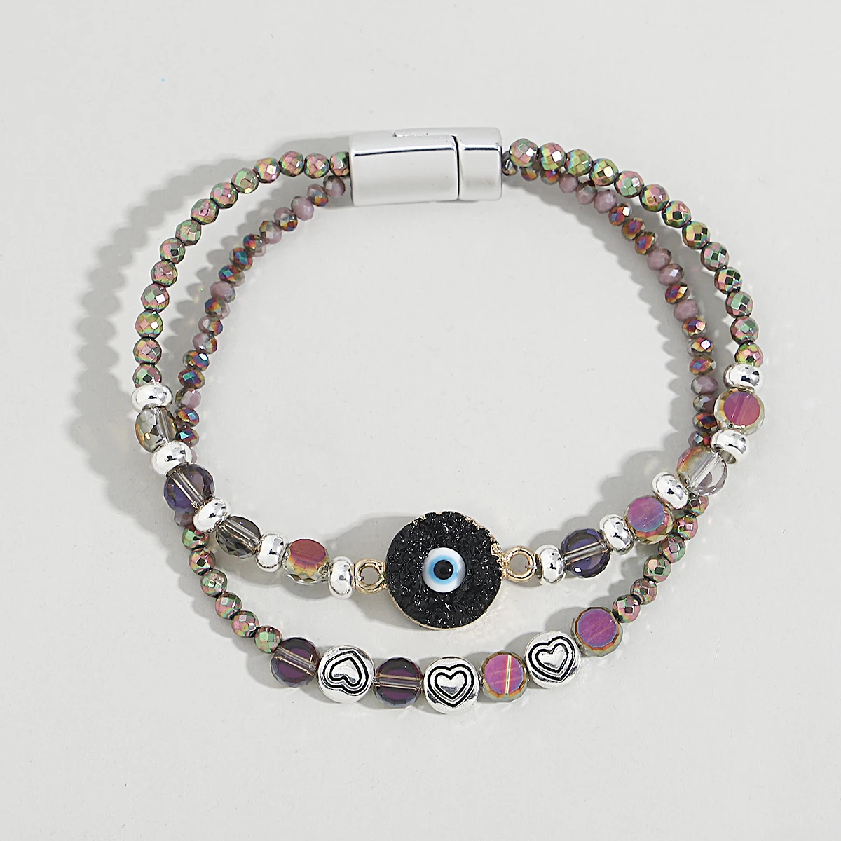 Amorcome Boho Resin Evil Eye Charm Crystal Beaded Bracelet for Women Girls Layered Metal Heart Beads Bracelets Summer Jewelry
Amorcome Boho Resin Evil Eye Charm Crystal Beaded Bracelet for Women Girls Layered Metal Heart Beads Bracelets Summer Jewelry