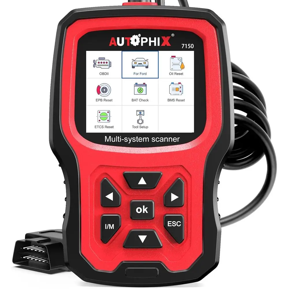 7150P+ 2 Scanner Fit for Lincoln Mercury, Full System Diagnostic Tool with All Reset Service, Full 2 Code Reader with Battery Re
7150P+ 2 Scanner Fit for Lincoln Mercury, Full System Diagnostic Tool with All Reset Service, Full 2 Code Reader with Battery Re