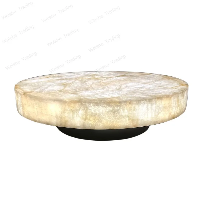 Luminous coffee table living room white ice jade villa marble, light luxury minimalist mansion ice cracked jade table
Luminous coffee table living room white ice jade villa marble, light luxury minimalist mansion ice cracked jade table