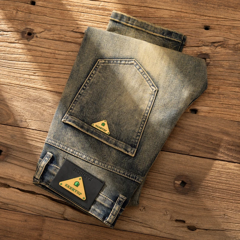 European Trendy Brand Yellow Mud Jeans Men's Retro Old Slim Fit Fashion Long Pants Autumn and Winter Thick Pants
European Trendy Brand Yellow Mud Jeans Men's Retro Old Slim Fit Fashion Long Pants Autumn and Winter Thick Pants