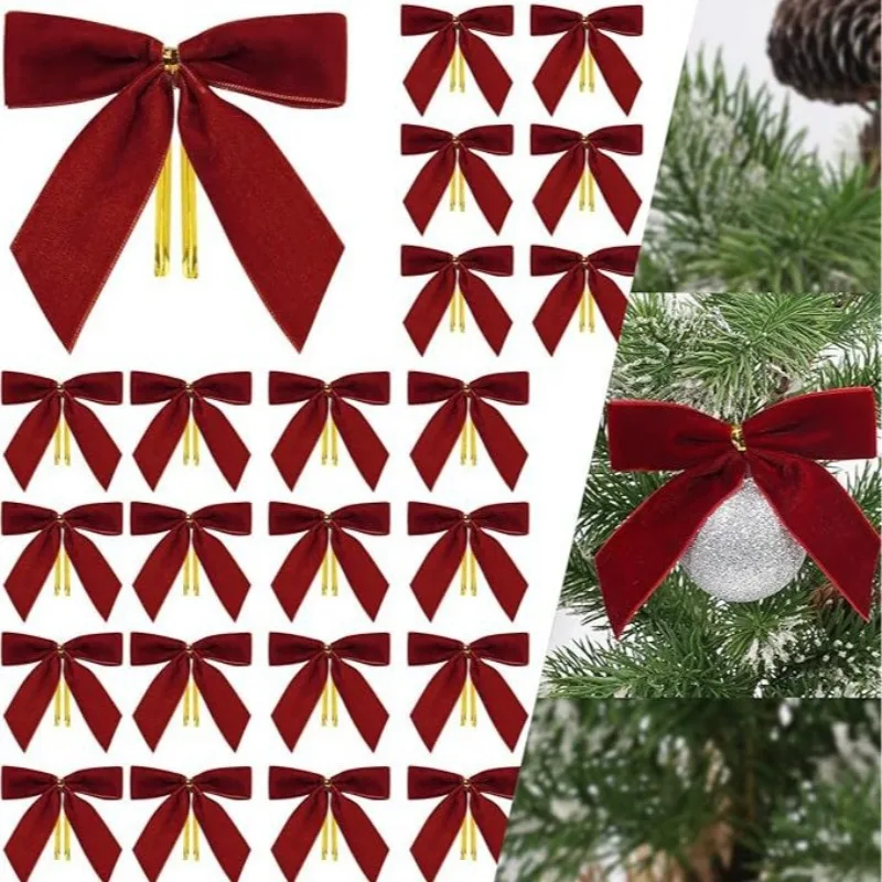 10/20Pcs 2.5cm Velvet Bow New Year Decoration Pendant, Festive Atmosphere Decoration Prop
10/20Pcs 2.5cm Velvet Bow New Year Decoration Pendant, Festive Atmosphere Decoration Prop