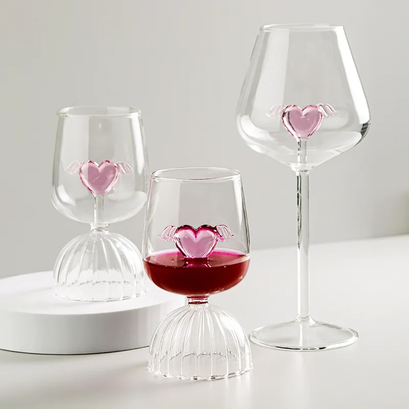 Pink Heart Wine Glass Romantic Stemmed Glass for Valentine's Day Cute Cocktail Champagne Cup Perfect Gift for Bridal Shower
Pink Heart Wine Glass Romantic Stemmed Glass for Valentine's Day Cute Cocktail Champagne Cup Perfect Gift for Bridal Shower