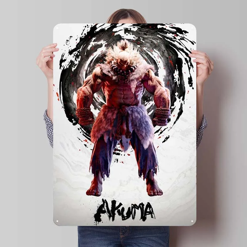 Металлический игровой плакат Akuma, подарок для геймера, украшение игровой комнаты, металлическая Настенная роспись, винтажный декор, Искусство Фрески, ретро, для дома
Металлический игровой плакат Akuma, подарок для геймера, украшение игровой комнаты, металлическая Настенная роспись, винтажный декор, Искусство Фрески, ретро, для дома