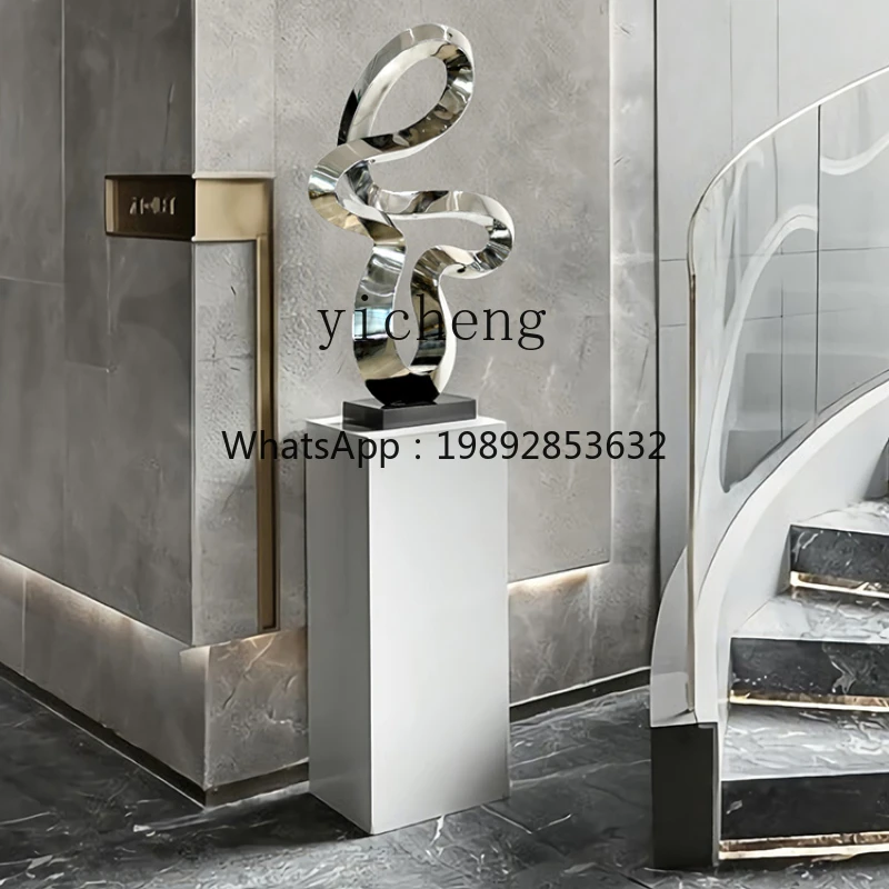 DF Abstract Stainless Steel Sculpture Villa Entrance Living Room Lucky Ornament Club Aisle Floor Decoration
DF Abstract Stainless Steel Sculpture Villa Entrance Living Room Lucky Ornament Club Aisle Floor Decoration