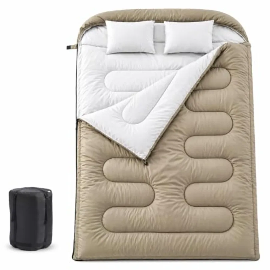Double Sleeping Bag for Adults Mens with Pillow, XL Queen Size Two Person Sleeping Bag for All Season Camping Hiking Backpackin
Double Sleeping Bag for Adults Mens with Pillow, XL Queen Size Two Person Sleeping Bag for All Season Camping Hiking Backpackin