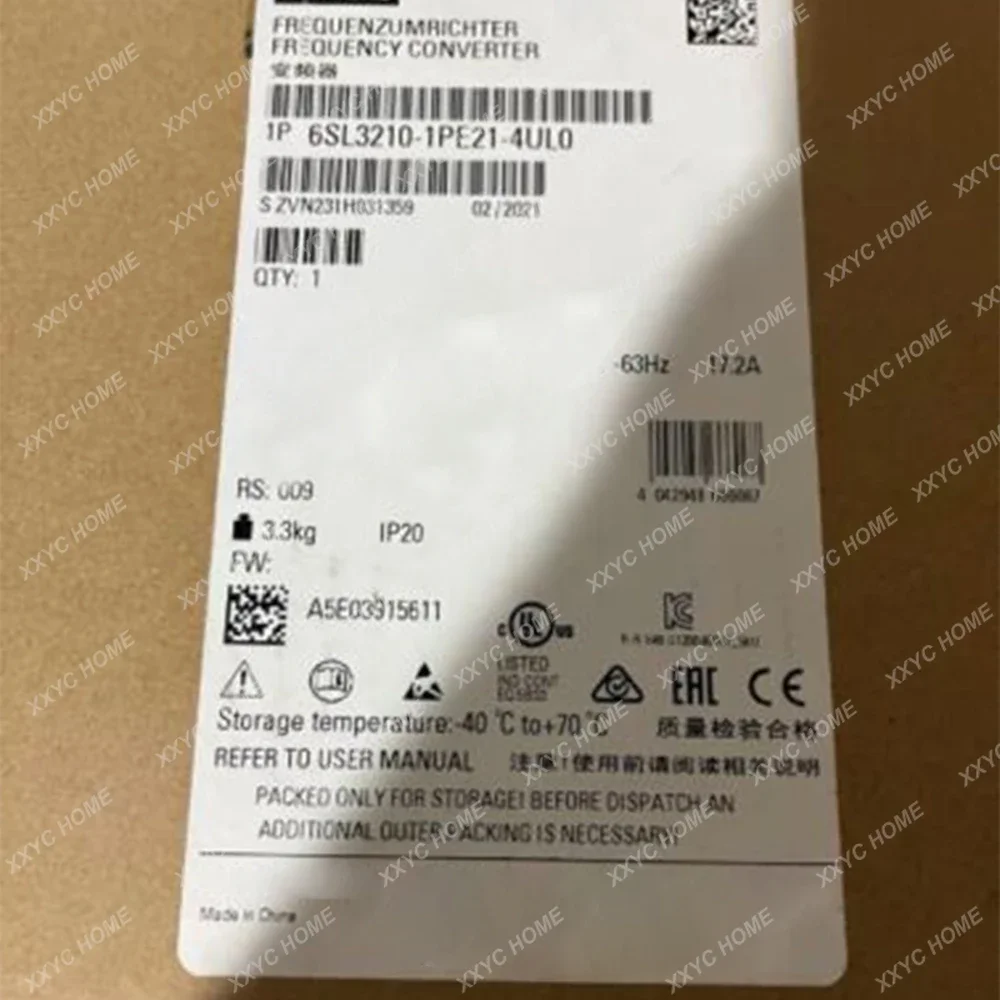 Новый модуль питания в коробке для Siemens 6SL3210-1PE21-4UL0 6SL 3210-1PE21-4UL 0
Новый модуль питания в коробке для Siemens 6SL3210-1PE21-4UL0 6SL 3210-1PE21-4UL 0