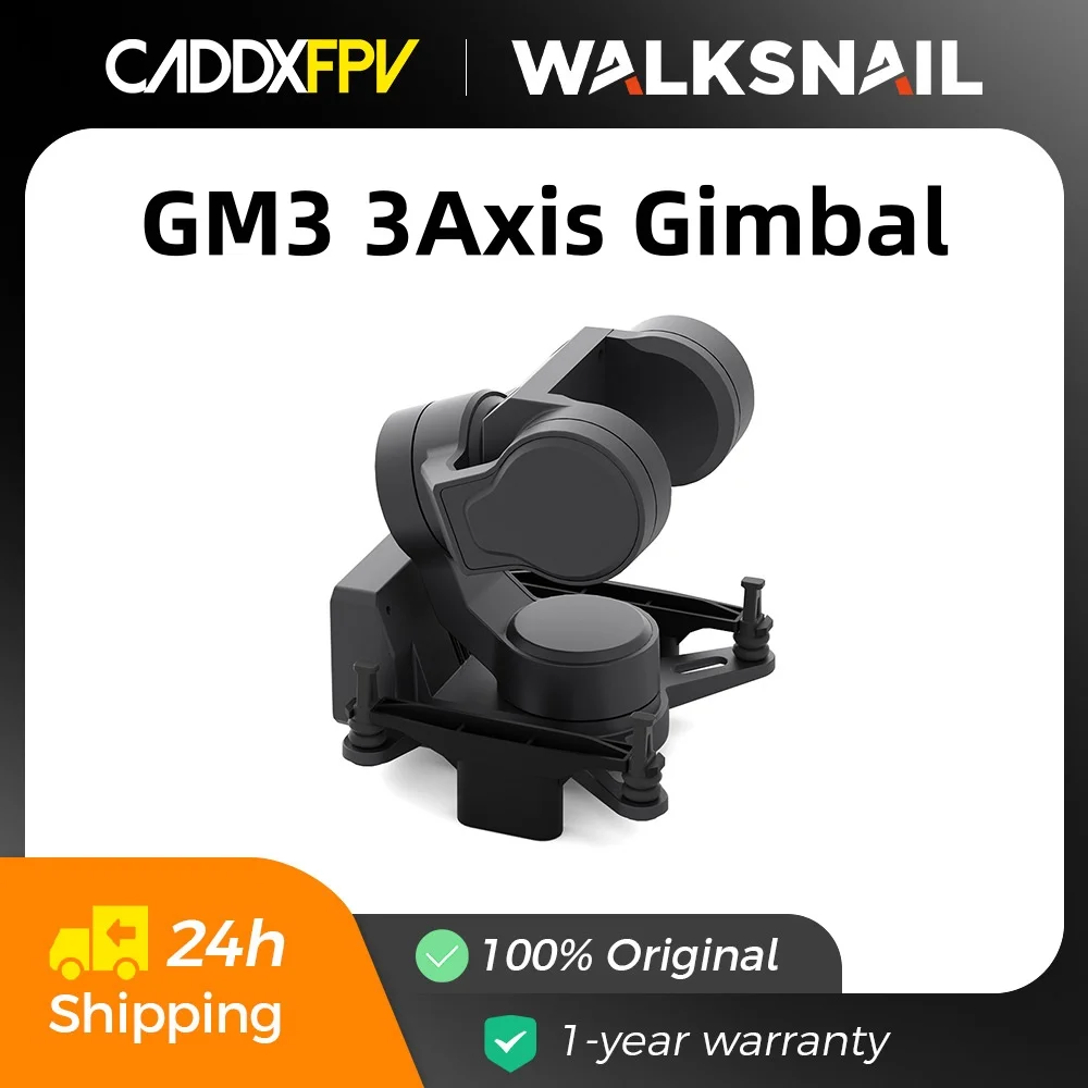 CADDX GM3 3Axis Gimbal FPV Increased Stability PTZ Support Walksnail FPV Kit/Moonlight Kit/Pro Kit FPV camera Head Chase Control
CADDX GM3 3Axis Gimbal FPV Increased Stability PTZ Support Walksnail FPV Kit/Moonlight Kit/Pro Kit FPV camera Head Chase Control
