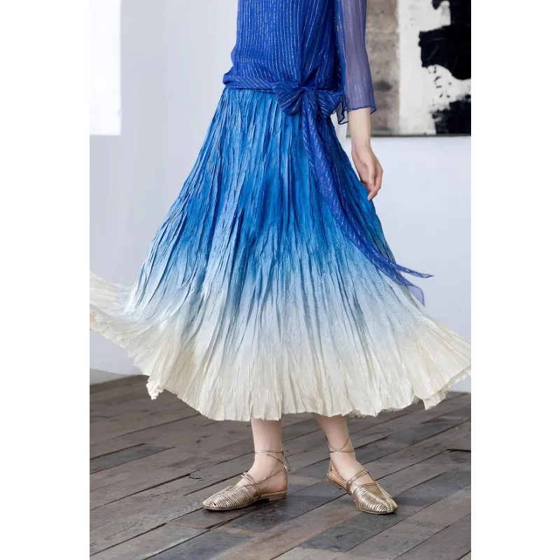 Miyake Pleated Skirt 2025 Summer Irregular Pleated A-line Large-swing Umbrella Jupe Half-body Skirt Plus Size Women's Clothing
Miyake Pleated Skirt 2025 Summer Irregular Pleated A-line Large-swing Umbrella Jupe Half-body Skirt Plus Size Women's Clothing