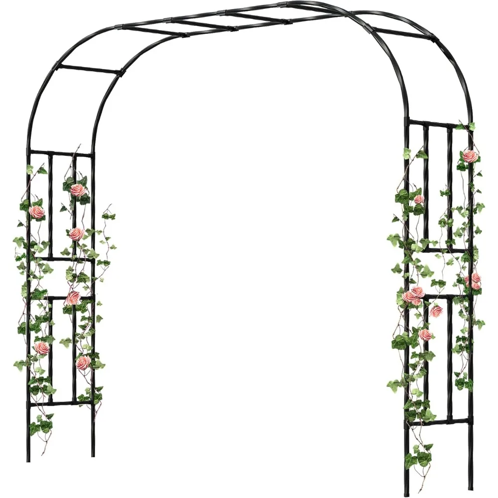 Garden Arch Trellis, 7.9FT(240cm) Metal Garden Arbor Trellis for Climbing Plants Outdoor, Large Wedding Arch for Ceremony, Blac
Garden Arch Trellis, 7.9FT(240cm) Metal Garden Arbor Trellis for Climbing Plants Outdoor, Large Wedding Arch for Ceremony, Blac