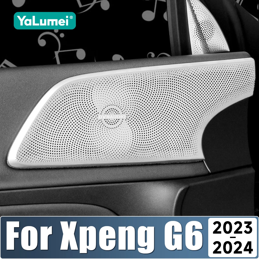 For Xpeng G6 2023 2024 Stainless Steel Car Door Sound Stereo Audio Tweeter Speaker Trim Cover Stickers Decoration Accessories
For Xpeng G6 2023 2024 Stainless Steel Car Door Sound Stereo Audio Tweeter Speaker Trim Cover Stickers Decoration Accessories