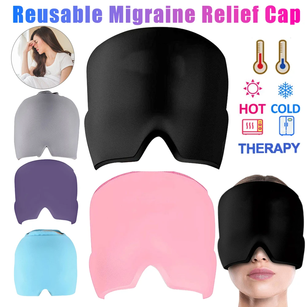 Migraine Relief Hat headache hat Gel Hot Cold Therapy Ice Cap For Relieve Pain Ice Hat Eye Mask Stress Pressure Pain Relief
Migraine Relief Hat headache hat Gel Hot Cold Therapy Ice Cap For Relieve Pain Ice Hat Eye Mask Stress Pressure Pain Relief